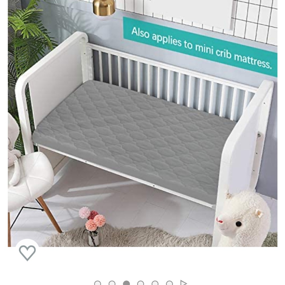 Pack and play crib mattress protector